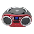 Lenoxx Portable CD Player (Red) 4W Speaker with FM Radio & AUX In