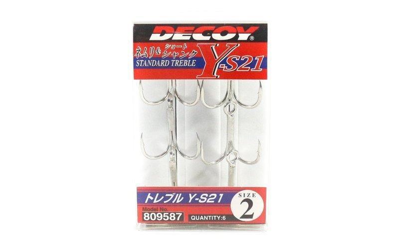 Decoy Y-S21 Standard High Performance Treble Fishing Hook #2