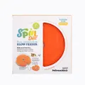 SPIN Interactive 2-in-1 Slow Feeder Lick Pad & Frisbee for Dogs (Orange)