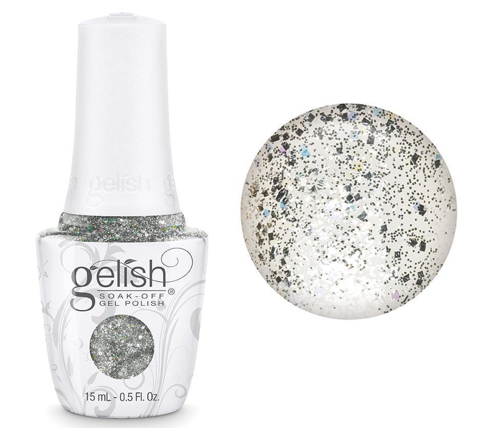 Gelish Professional Gel Polish Water Field - Silver Holographic Glitter