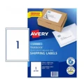 Avery Shipping Label White 100pk - 1/sheet