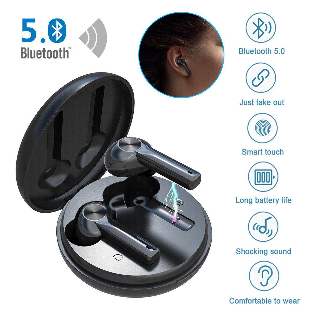 Bluetooth 5.0 Earbuds For iphone Samsung Android Wireless Headphone Waterproof