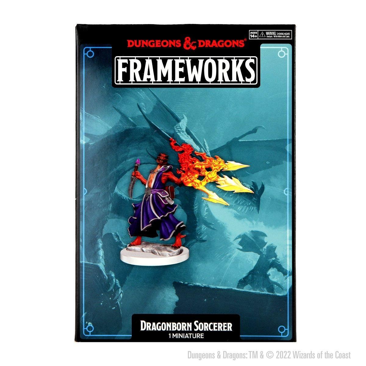 D&D Frameworks Miniatures - Dragonborn Sorcerer Female