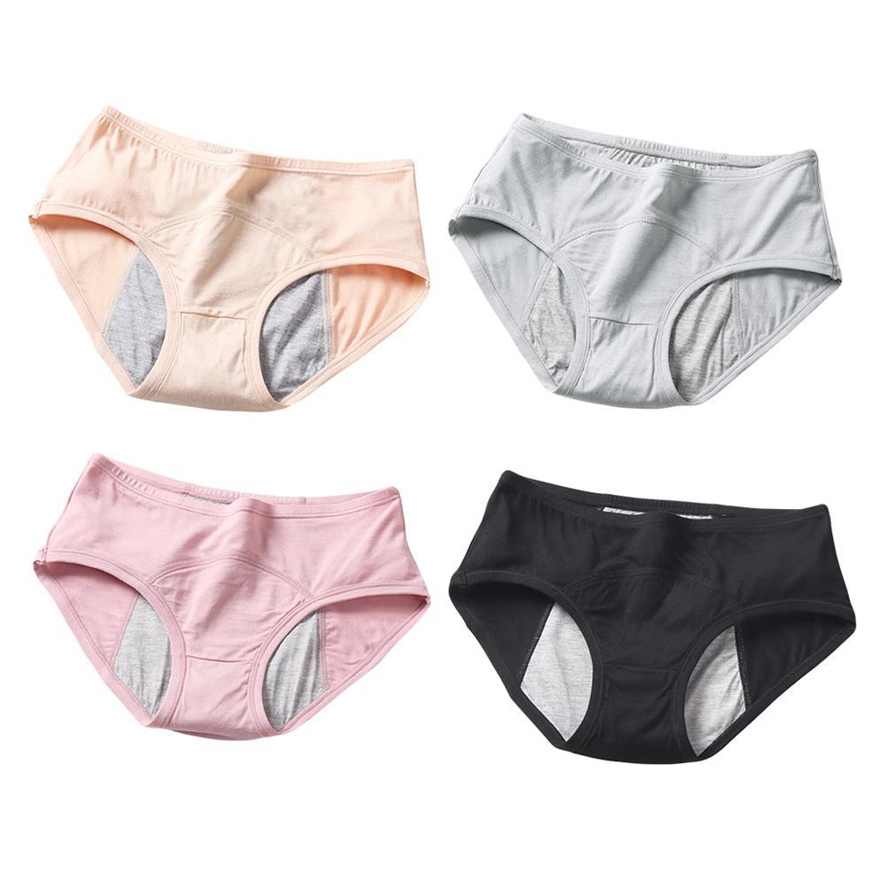 4pcs Menstrual Period Briefs PantiesUnderpants for Female