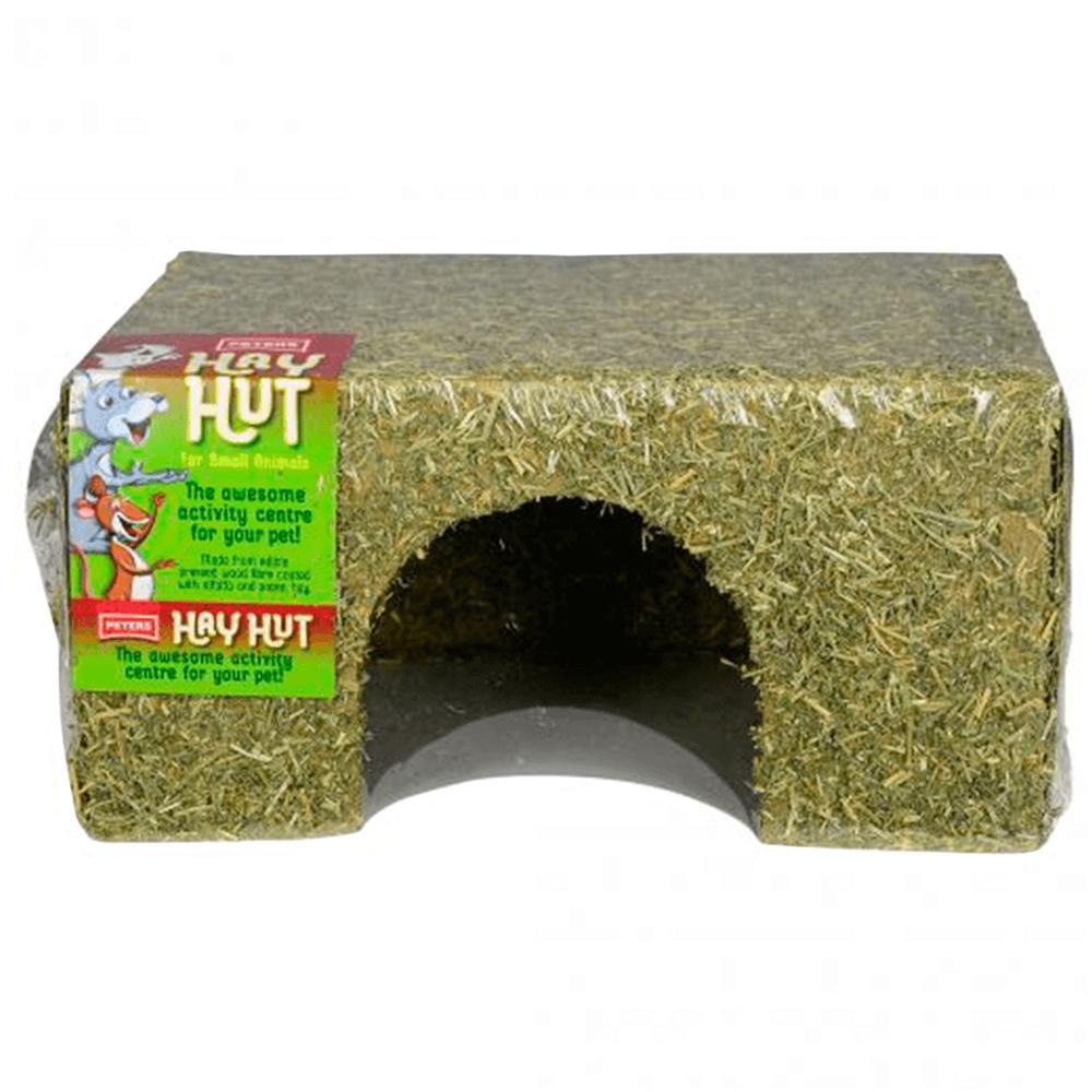 Peters Hay Huts Edible Pressed Small Animals Wood Fibre House Large