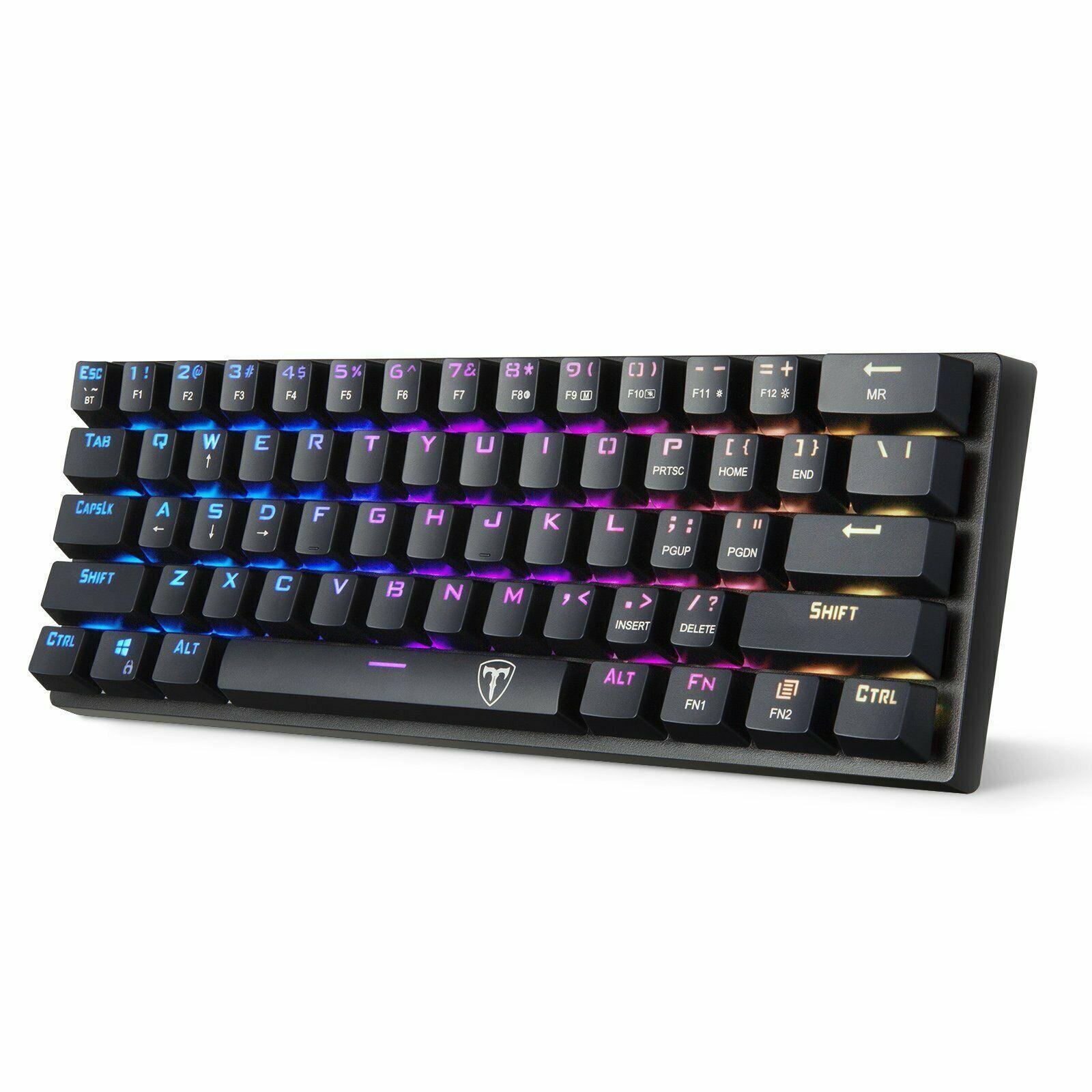 Mechanical Bluetooth Wireless Gaming Keyboard RGB Backlight Keypad