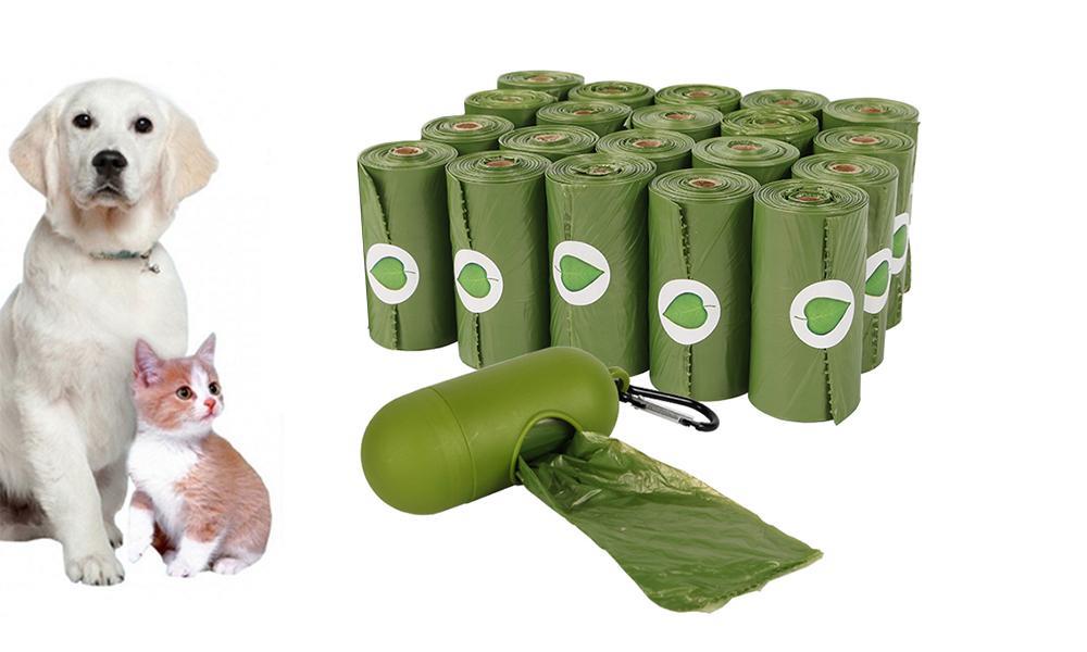10 Rolls Biodegradable Compostable Pet Poop Bags Garbage Disposable Clean