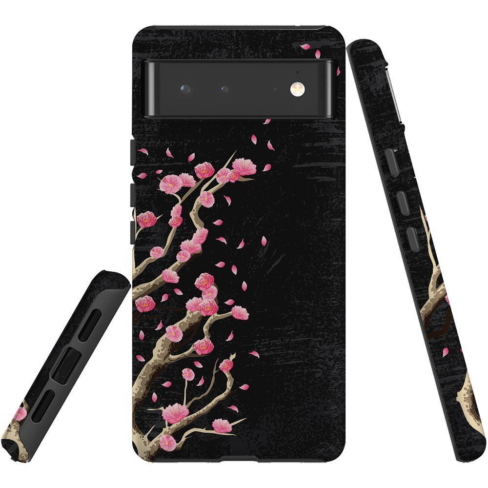 For Google Pixel 6 Case Tough Protective Cover Plum Blossoming