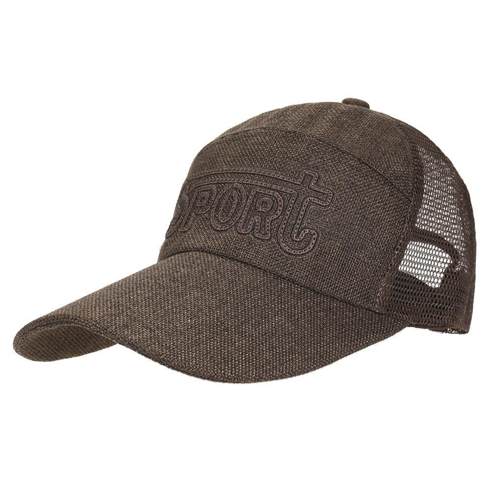 Spring Men and Women Baseball Cap Quick Dry Summer Visor Hat Breathable Casual Mesh Baseball Caps khaki