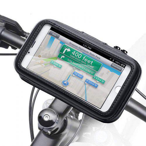 Bicycle Motorcycle Phone Holder Waterproof Bike Phone Case Bag Black L 80x150mm