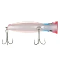 12cm 45g Large Popper Lure Artificial Seal Lure 3D Eyes Hard Popper Fishing Lure with Hooks and Ring for Saltwater Freshwater pink