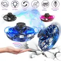 Flynova Mini Drone UFO Fingertip Upgrade Flight Induction Aircraft With Shinning LED Lights China Blue