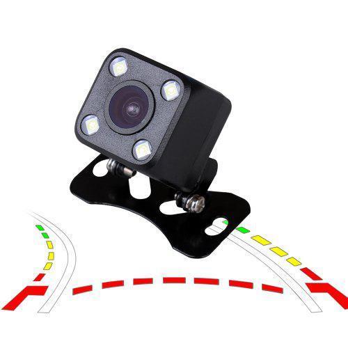 ZIQIAO Dynamic Trajectory Night Vision HD Color Car Reverse Backup Camera Black