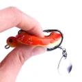 5PCS Box 13.4g 5.5cm Simulation Tortoise Lures Artificial Soft Bait with Spoon Sequins Fishing Lure Blackfish Soft Lure