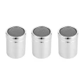3PCS Stainless Steel Seasoning Shaker Chocolate Shaker Pepper Sugar Powder Cocoa Flour Cooking Tools Size M