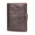 Multi-functional Casual Handy Travel Passport Holder Holder Leather Passport Organizer Wallet (Brown)
