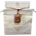 Crystal Wonderland Infinity Loop Crystal Tumbled Collection Mookaite Pendant Copper