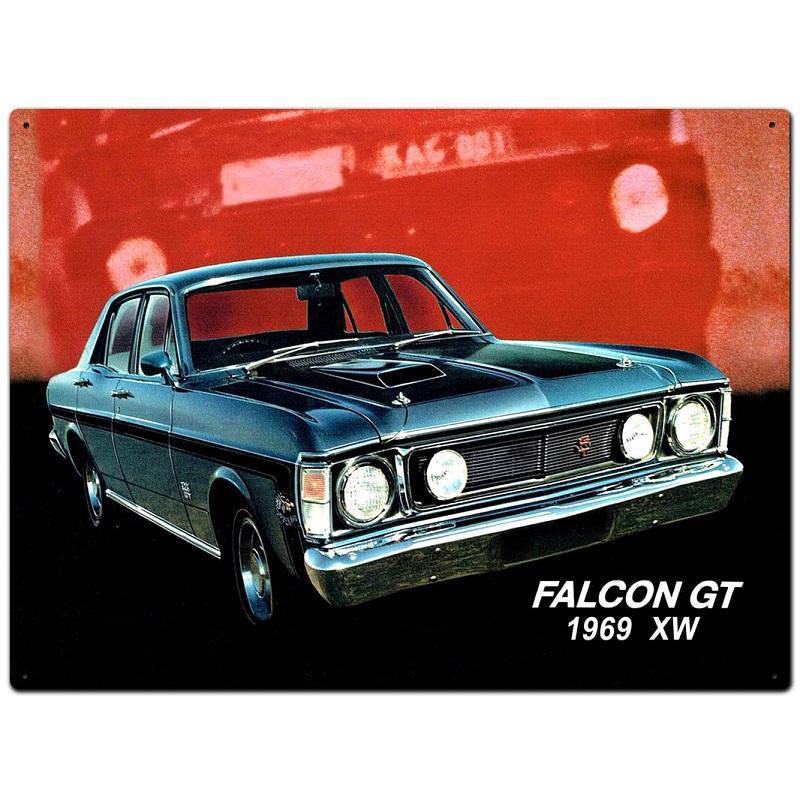 Ford Falcon GT 1969 XW Sign 40x30cm