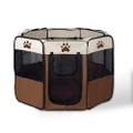 8 Panel Portable Puppy Dog Pet Exercise Playpen Crate - Large