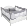 200*90 cm Grey Adjustable Folding Kids Safety Bed Rail/BedRail Cot Guard Protecte Child Toddler [Size: 200*90cm]