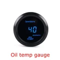 Dynoracing 2" 52mm Car Digital Turbo Boost Gauge PSI BAR Water Temp Oil Temp Oil Pressure Gauge Voltmeter Tachometer Rpm gauge, Oil temp gauge