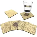 Harry Potter Marauders Map 4 Pack Cold Reveal Coasters