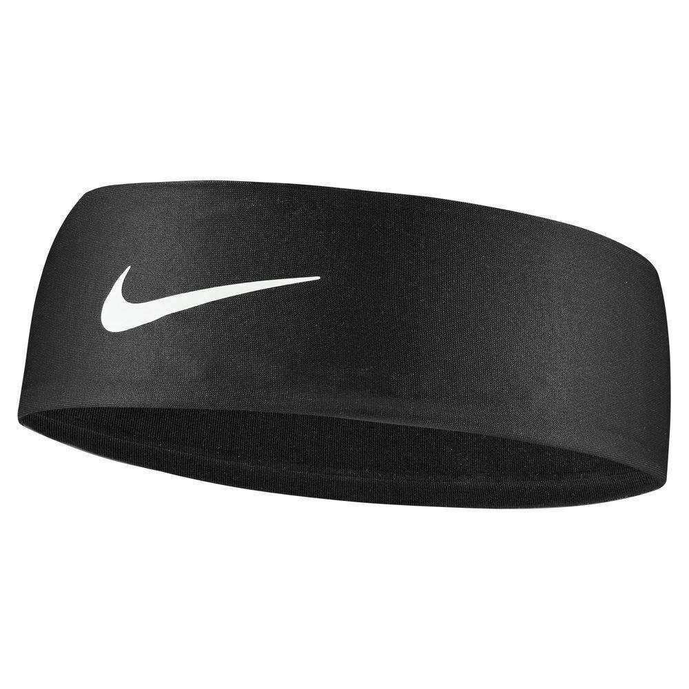 Nike 3.0 Fury Wide Headband (Black/White) (One Size)