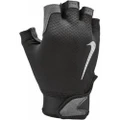 Nike Mens Ultimate Heavyweight Fitness Fingerless Gloves (Black/White/Grey) (XL)