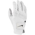 Nike Mens Tour Classic III Leather 2020 Right Hand Golf Glove (White) (M-L)