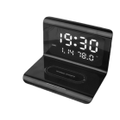 Digital LED Desk Alarm Clock Wireless Charger for Android Samsung Apple