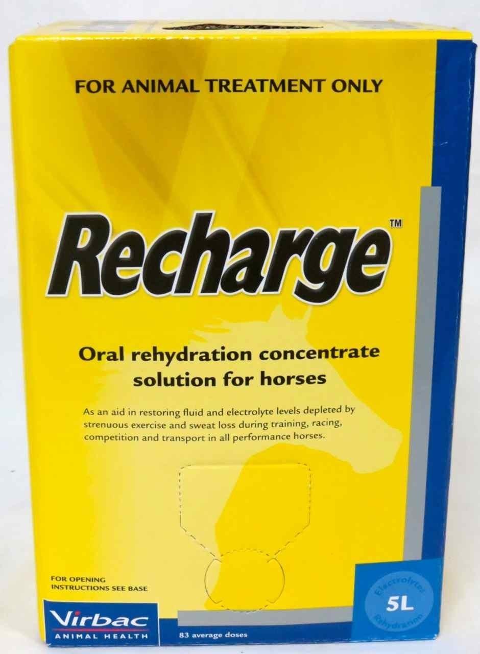 Virbac Recharge Electrolyte Energy Fluid Replacer for Horses 5L