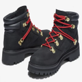 Timberland Womens Heritage 6 Inch Waterproof Winter Leather Boot - Black Nubuck - US 9