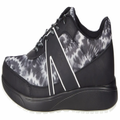 Alegria Womens TRAQ Qarma 2 Athletic Sneaker Smart Shoes- Black White Blast Off - EUR 37