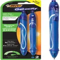BIC Gel-ocity Quick Dry Blue Pen Gel Ink Medium Point (0.7mm) - 1 Pack of 2 Pens