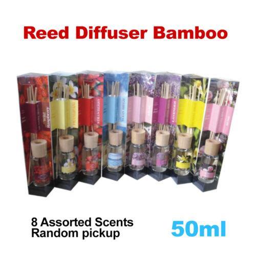 Reed Diffuser Bamboo 50ml Assorted Scents Aroma Home Decor