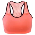 Vicanber Women Sports Padded Bra Gym Yoga Fitness Stretch Comfy Vest Crop Top Activewear(Orange Red,L)