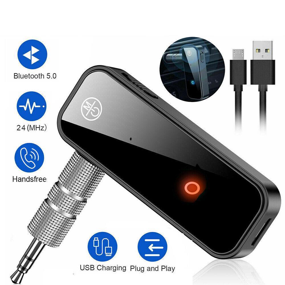 Bluetooth 5.0 Transmitter Receiver Audio Adapter AUX 3.5mm TV CAR PC Speaker AU
