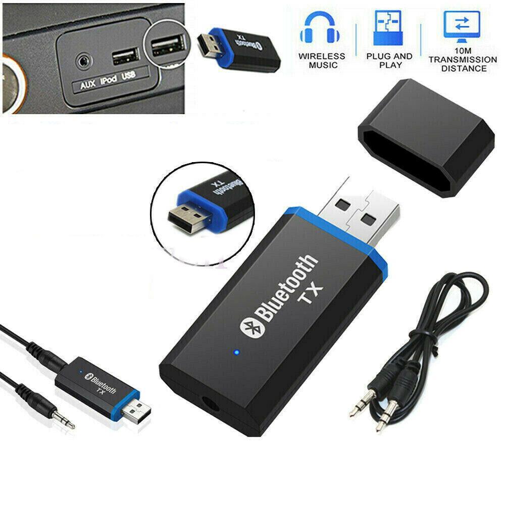 Audio USB Bluetooth 5.0 Transmitter Adapter For TV/PC Headphone Speaker 3.5mm AU