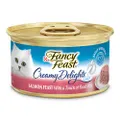 Fancy Feast Creamy Delights Wet Cat Food Salmon Feast w/ Real Milk 24 x 85g