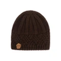 Vicanber Beanie Hat Slouch Winter Warm Woolly Ski Knitted Skull Cap(Brown)