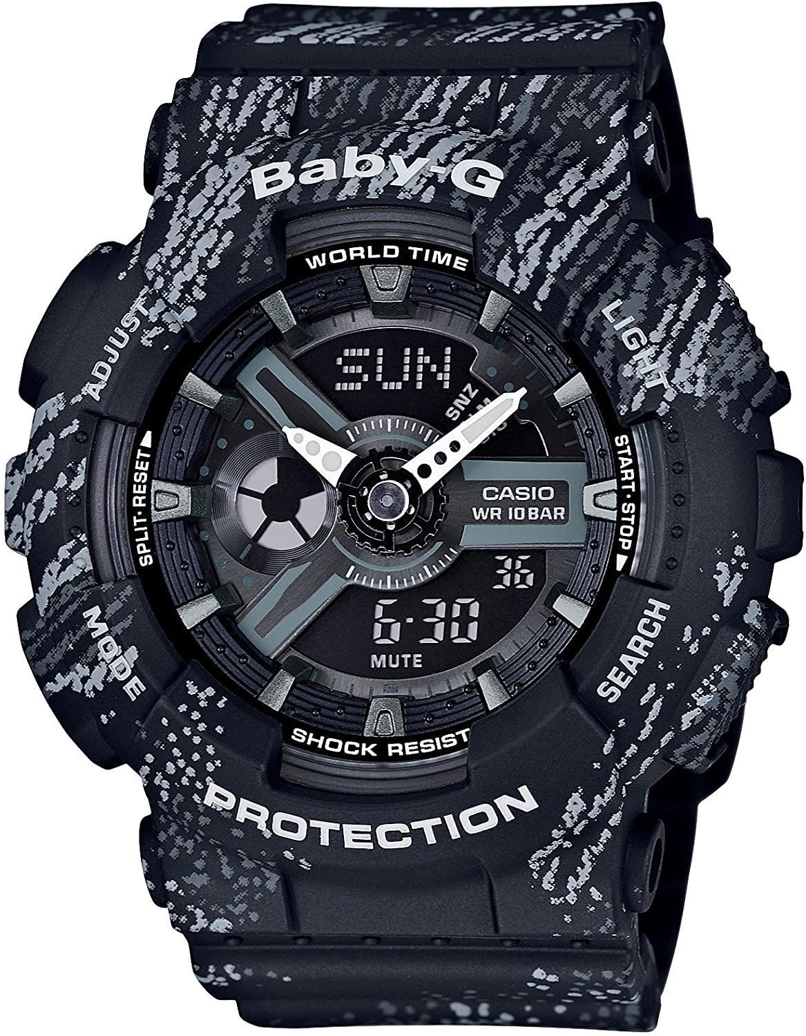 Casio Baby-G BA-110TX-1A Analog Digital Women's Watch Black