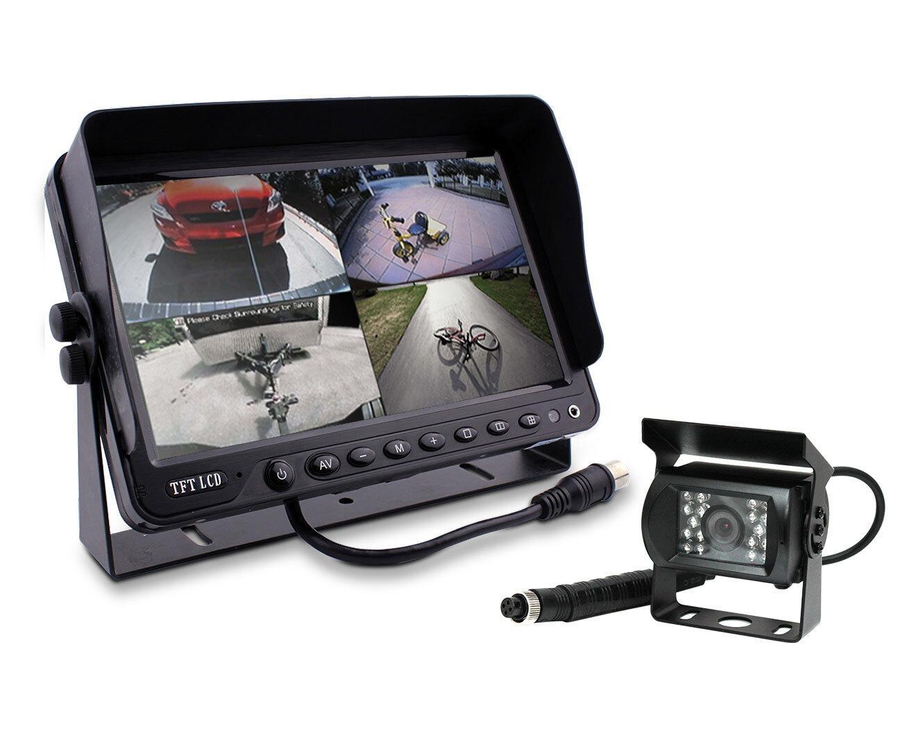 Elinz 9" DVR Monitor 4CH Realtime with 1 Camera Package