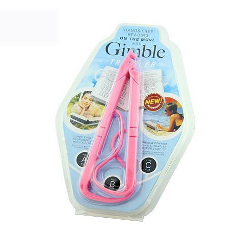 5Pcs Creative Hands Free Book Page Holder Adjustable Bookmark for Reading Portable & Foldable Relaxed Bookstand Book Support Clip for Office Outdoor Outside Reading PINK COLOR