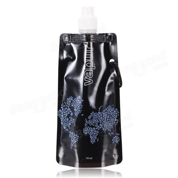 8Pcs Portable Camping Outdoors Travel Folding Water Bottle