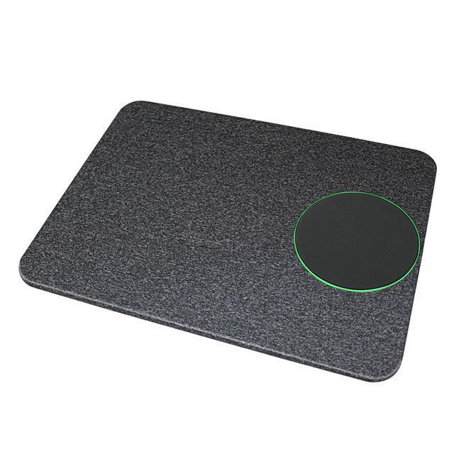 10W Qi Wireless Charger Charging Mouse Pad Mat for iPhone X 8 8 Plus for Samsung S8 Plus BLACK COLOR