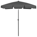 Beach Umbrella Anthracite 180x120 cm vidaXL