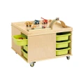 Jooyes Kids Activity Play Table with 12 Storage Bins