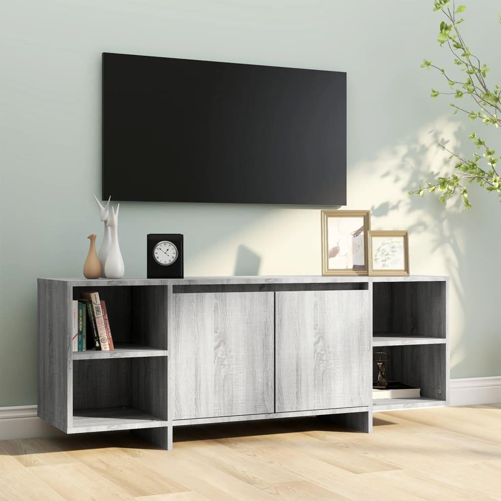 TV Cabinet Grey Sonoma 130x35x50 cm Engineered Wood vidaXL