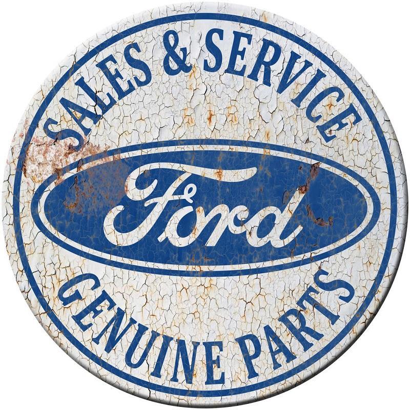 Ford Sales Round Tin Sign 30cm