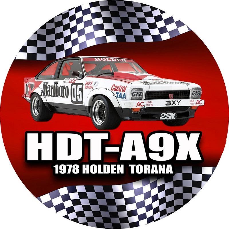Holden HDT-A9X Round Tin Sign 30cm